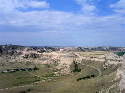 [Scottsbluff looking south.]